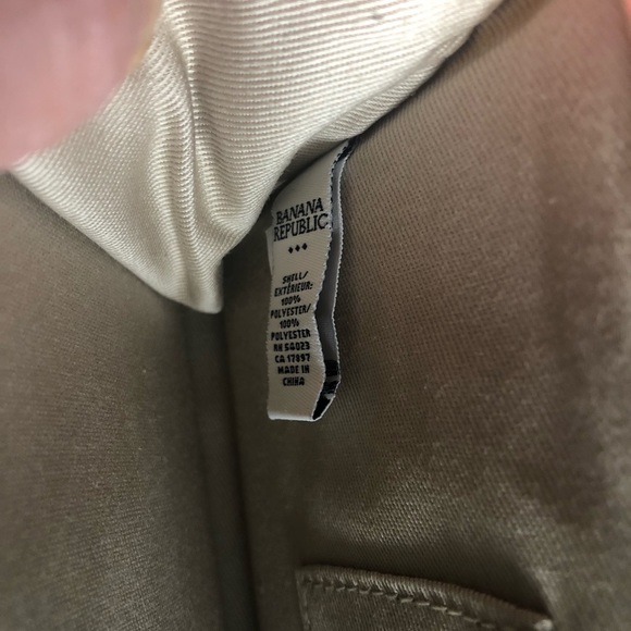 Banana Republic flat clutch evening purse. Silver with wood coloured flecks. - Picture 6 of 6